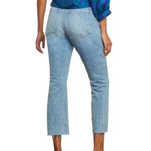 Veronica Beard Carly Kick-Flare Jean High Rise in Pebble Stone Wash Size 29